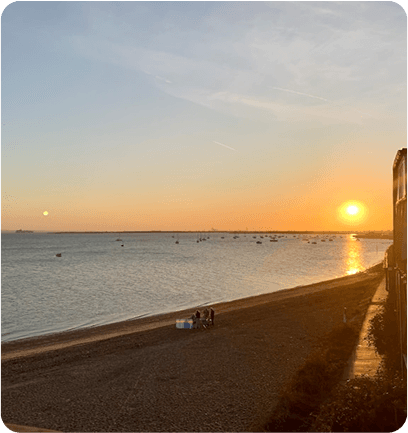 Essex sunset beach